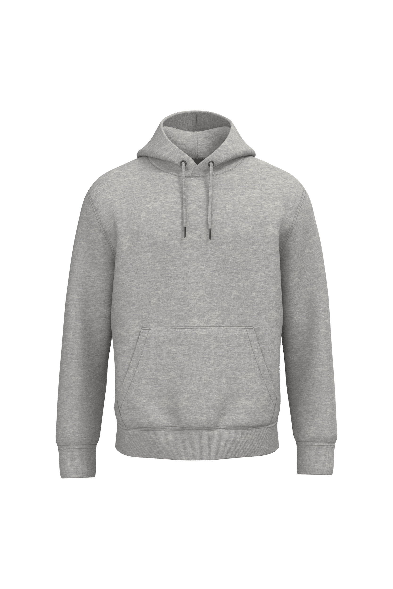 Native Spirit NS401 Bio-Hoodie Moon Grey Heather – Vorderseite