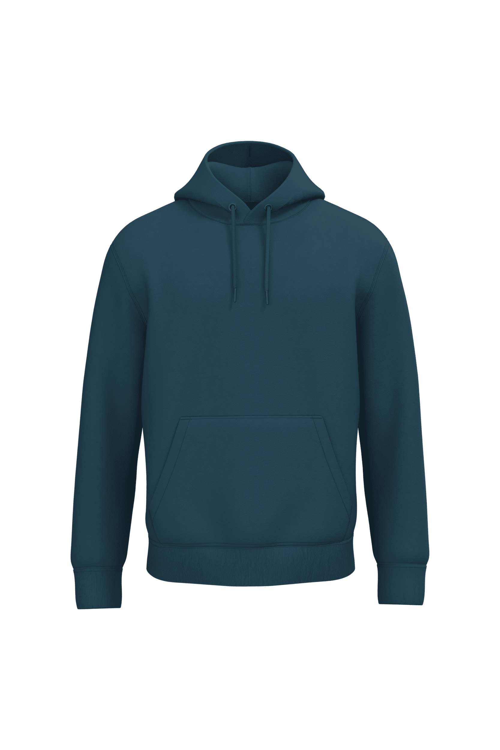 Native Spirit NS401 Bio-Hoodie Peacock Blue – Vorderseite