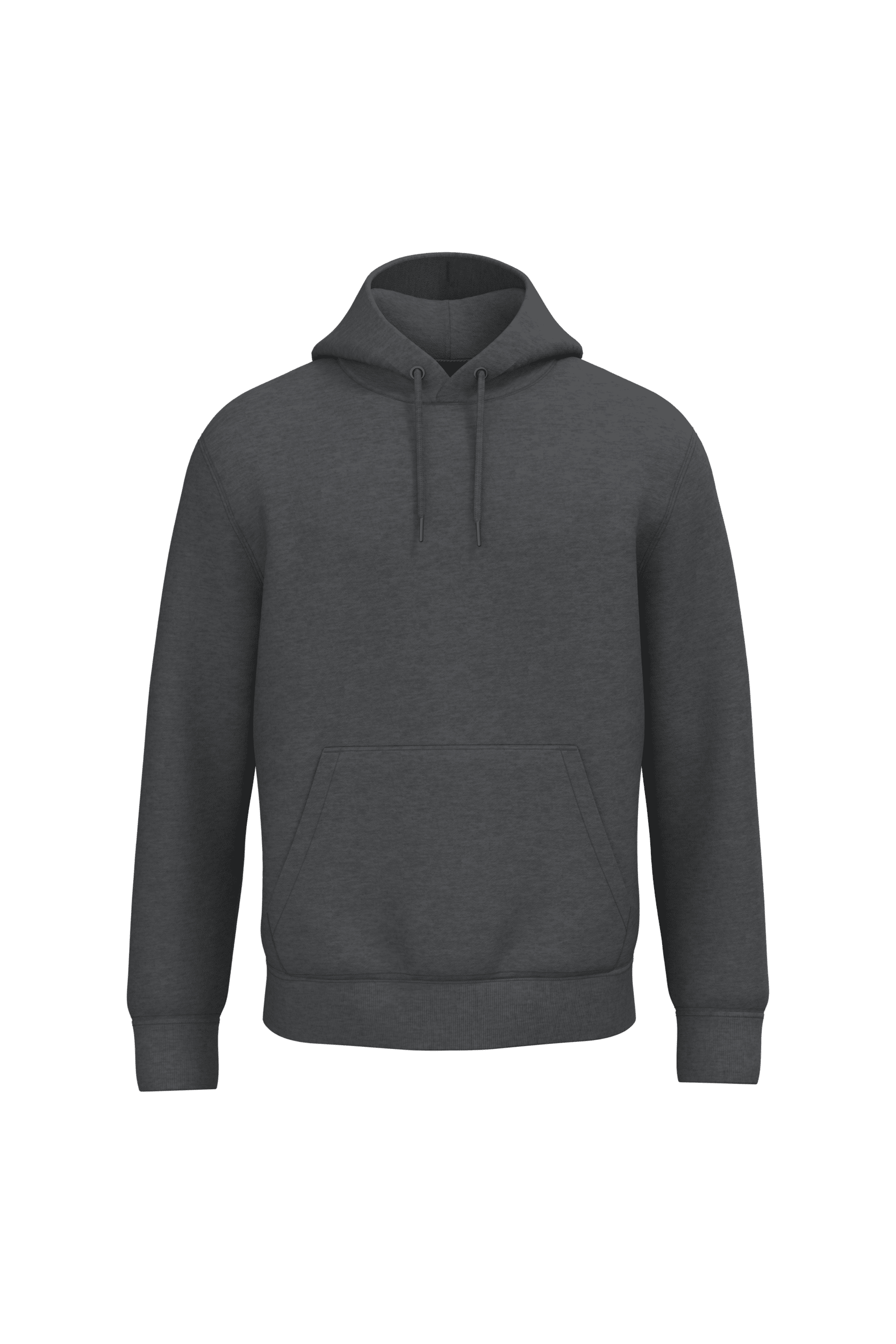 Native Spirit NS401 Bio-Hoodie Volcano Grey Heather – Vorderseite