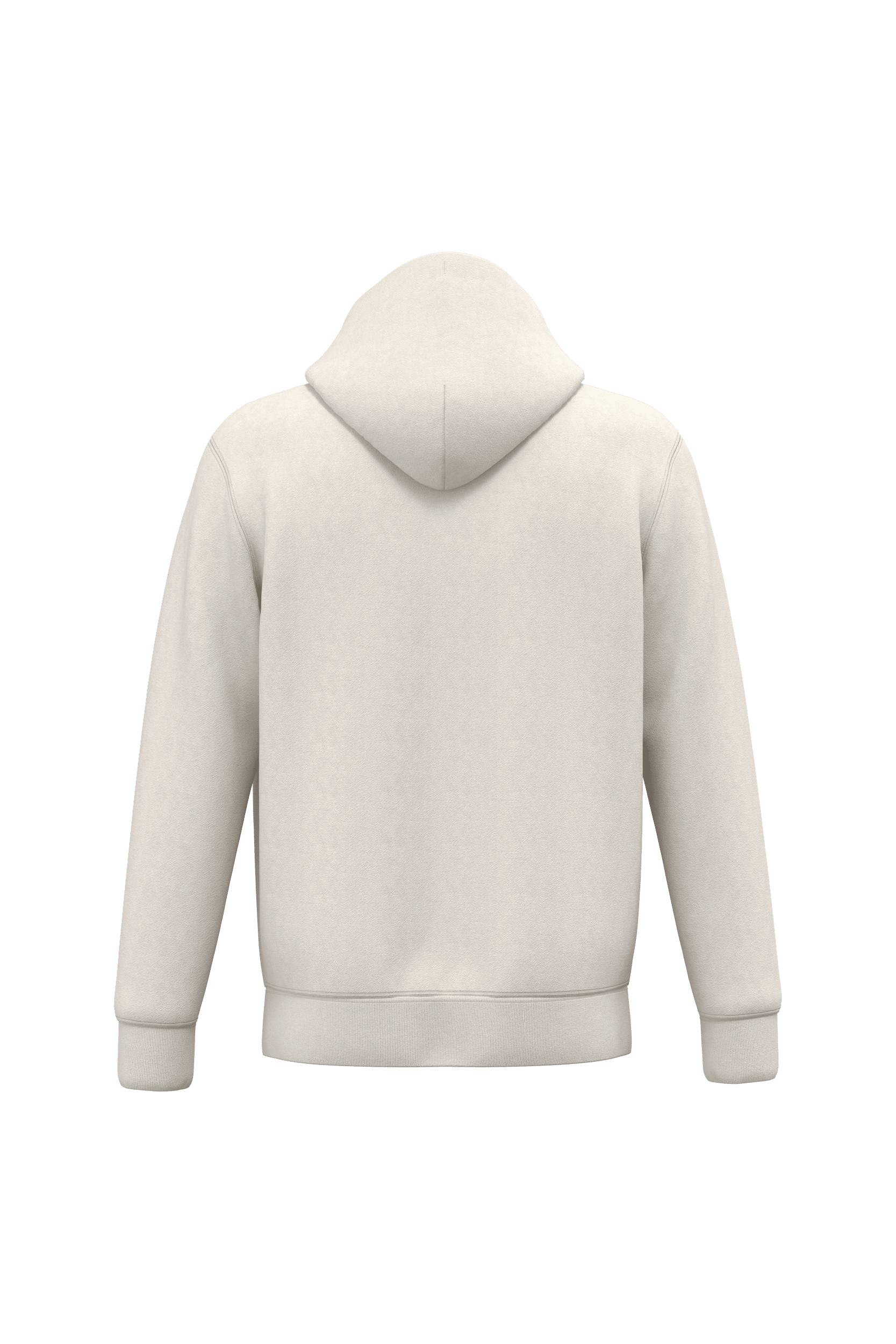 Native Spirit NS402 Bio-Zip-Hoodie Ivory – Rückseite
