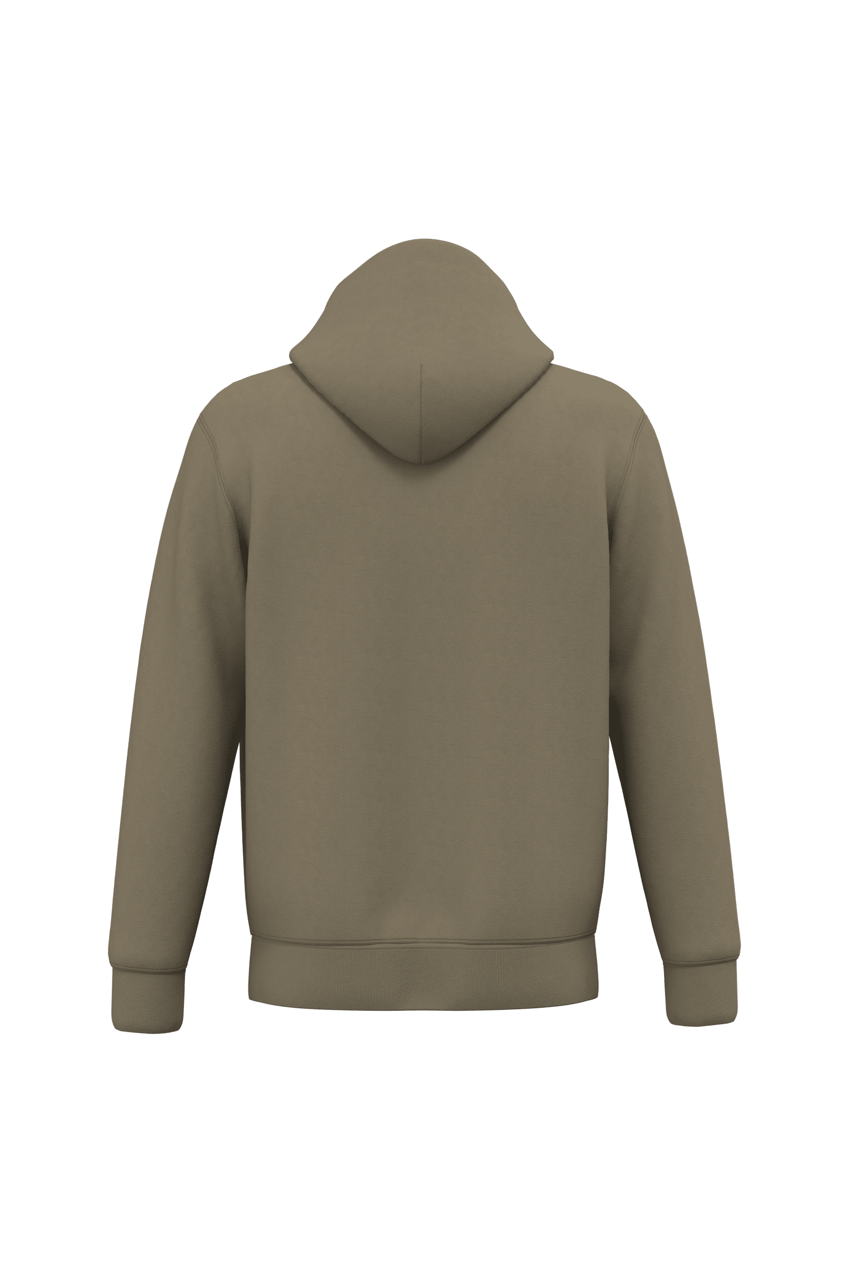 Native Spirit NS402 Bio-Zip-Hoodie Light Olive Green – Rückseite