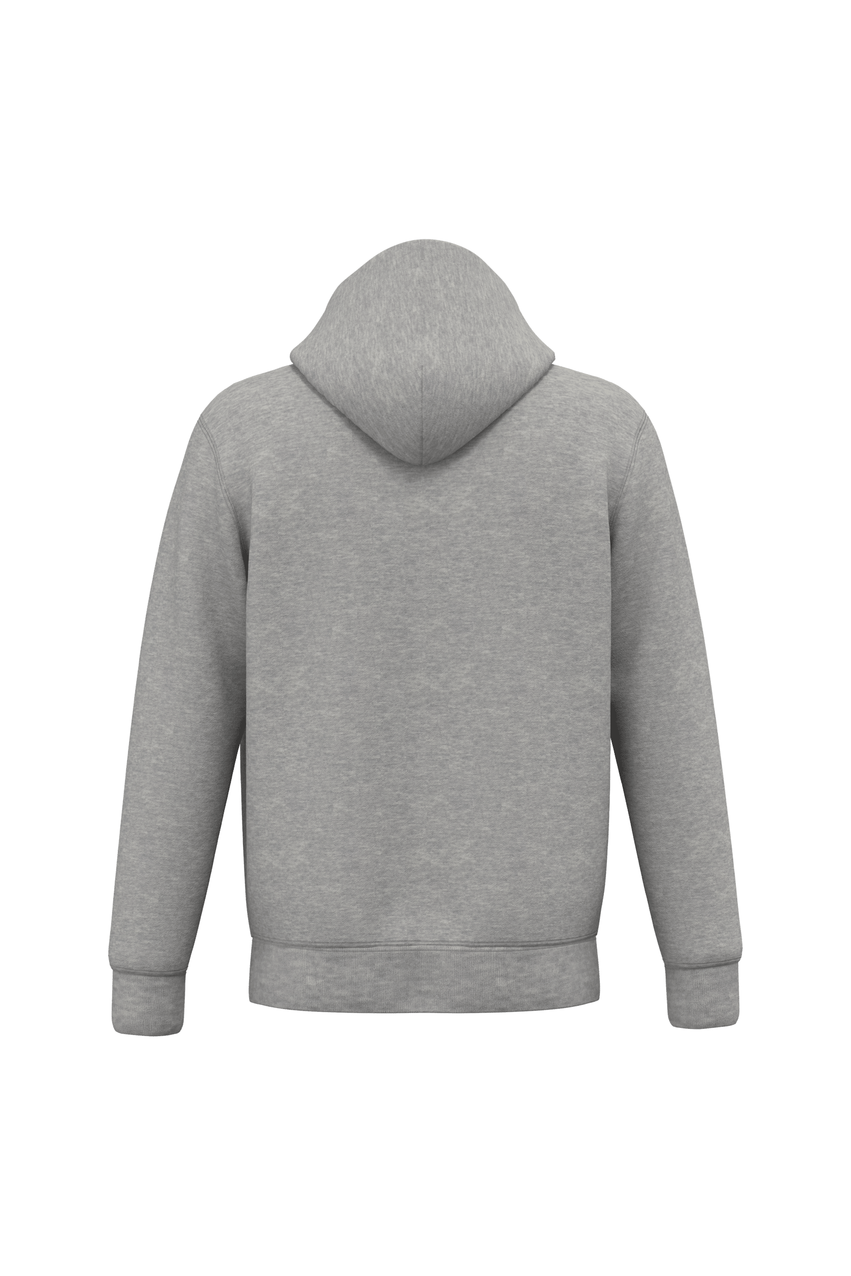 Native Spirit NS402 Bio-Zip-Hoodie Moon Grey Heather – Rückseite