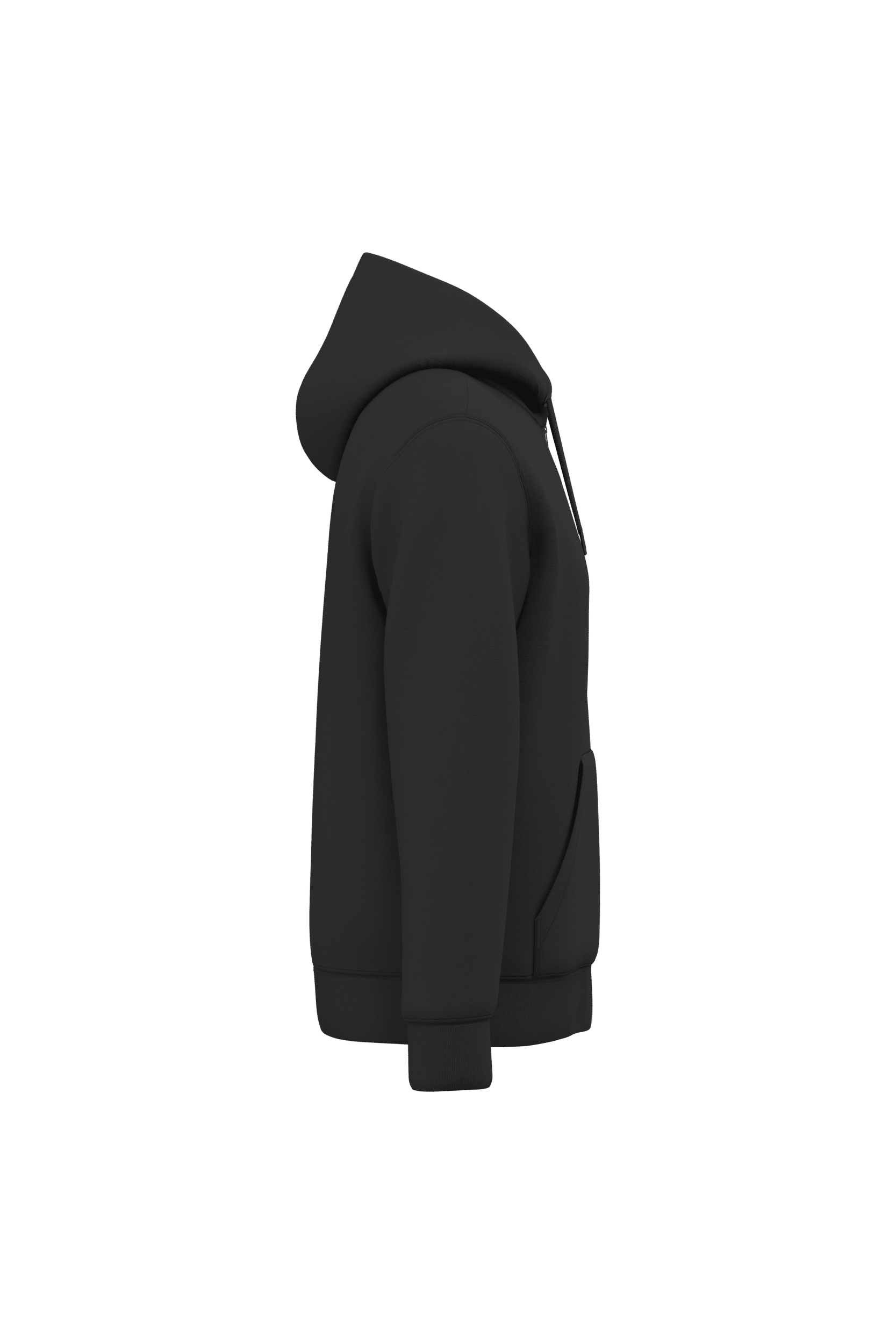Native Spirit NS402 Bio-Zip-Hoodie Black – Seitenansicht