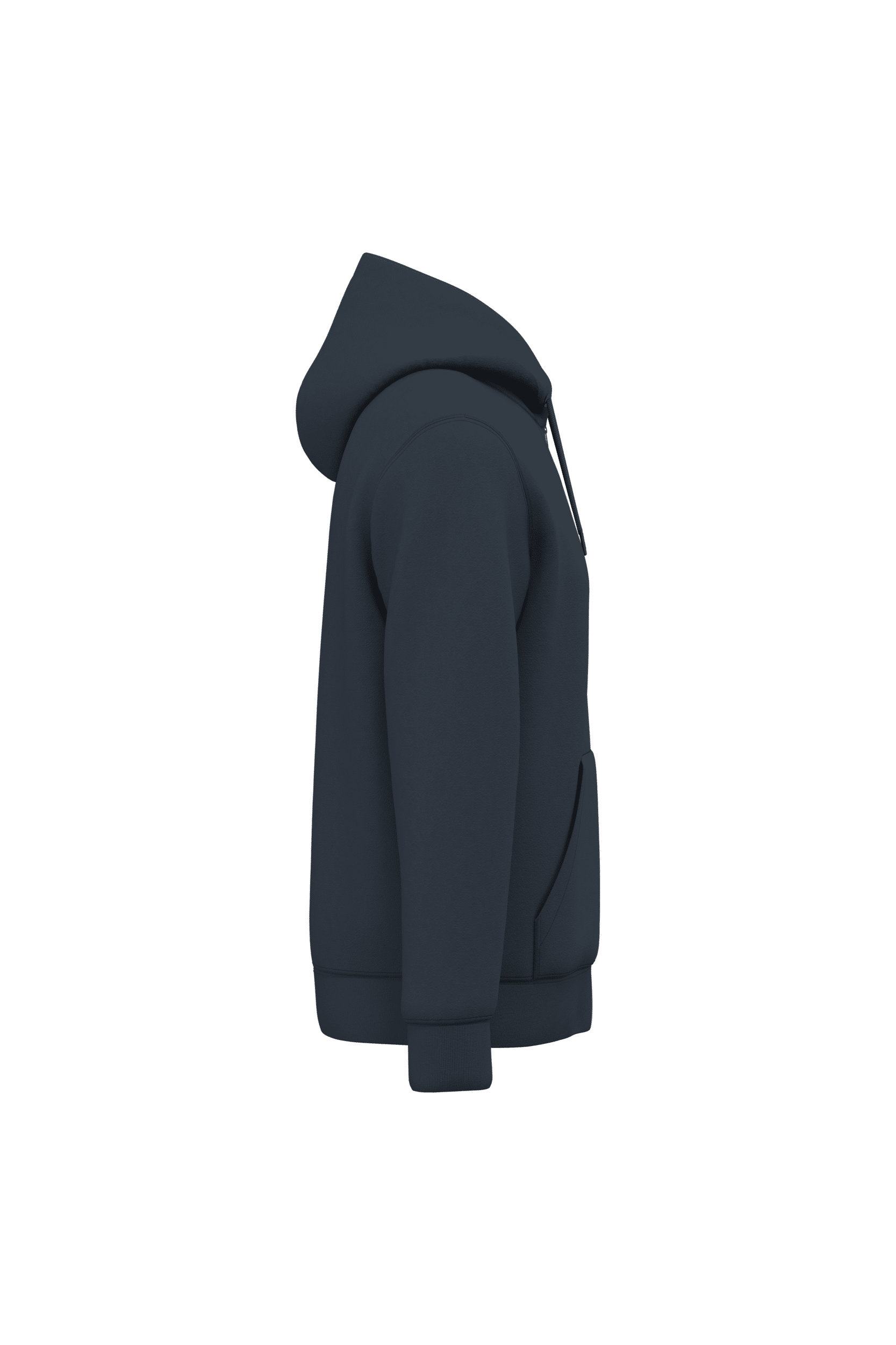 Native Spirit NS402 Bio-Zip-Hoodie Navy Blue – Seitenansicht