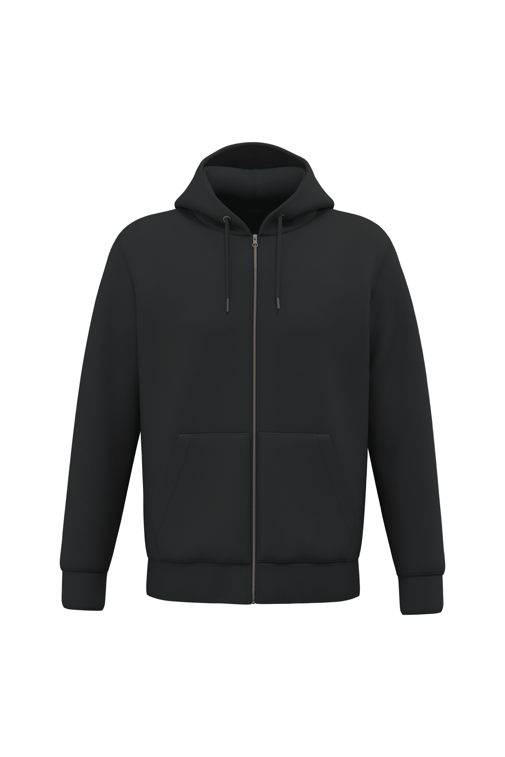 Native Spirit NS402 Bio-Zip-Hoodie Black – Vorderseite