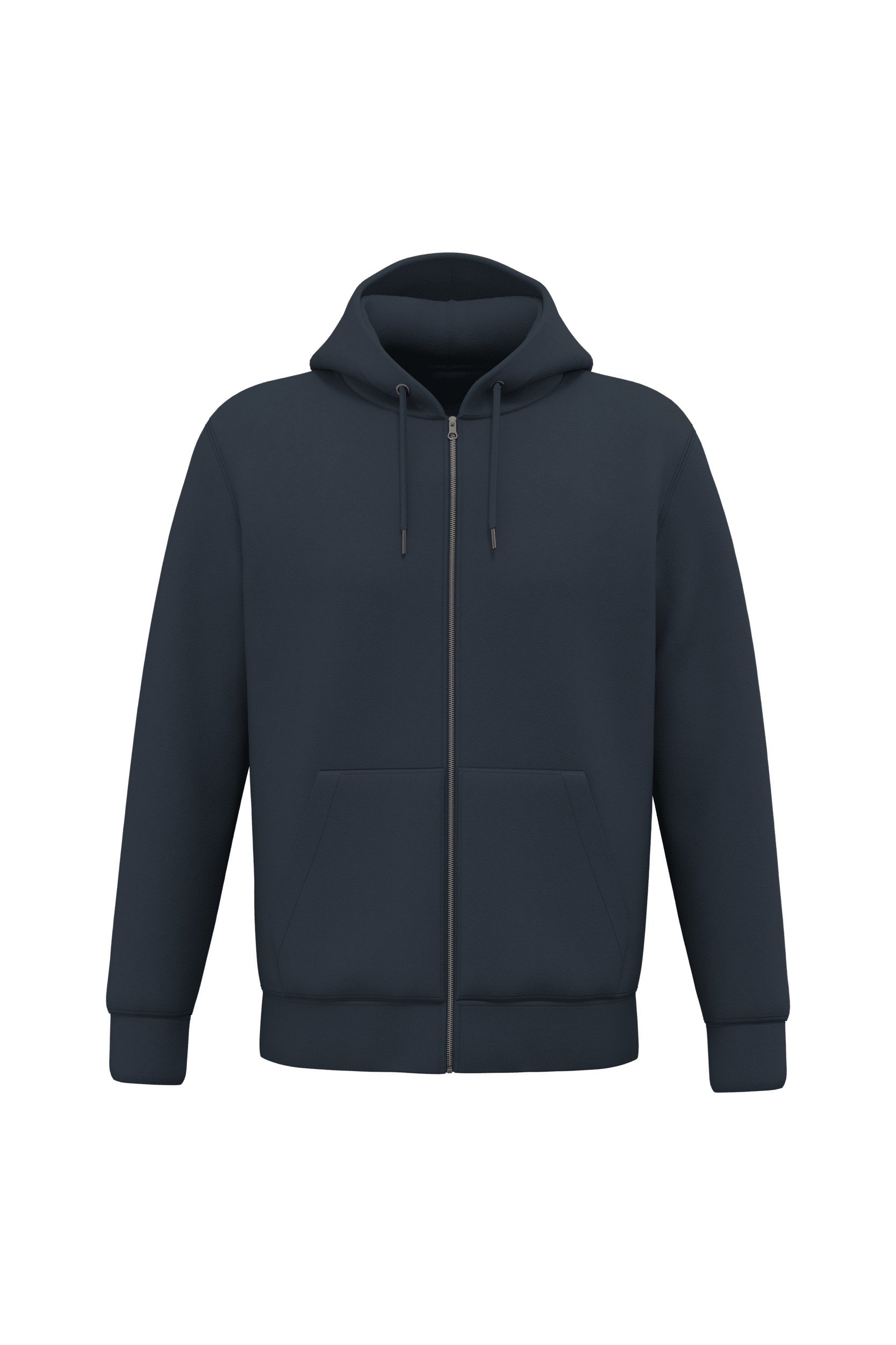 Native Spirit NS402 Bio-Zip-Hoodie Navy Blue – Vorderseite