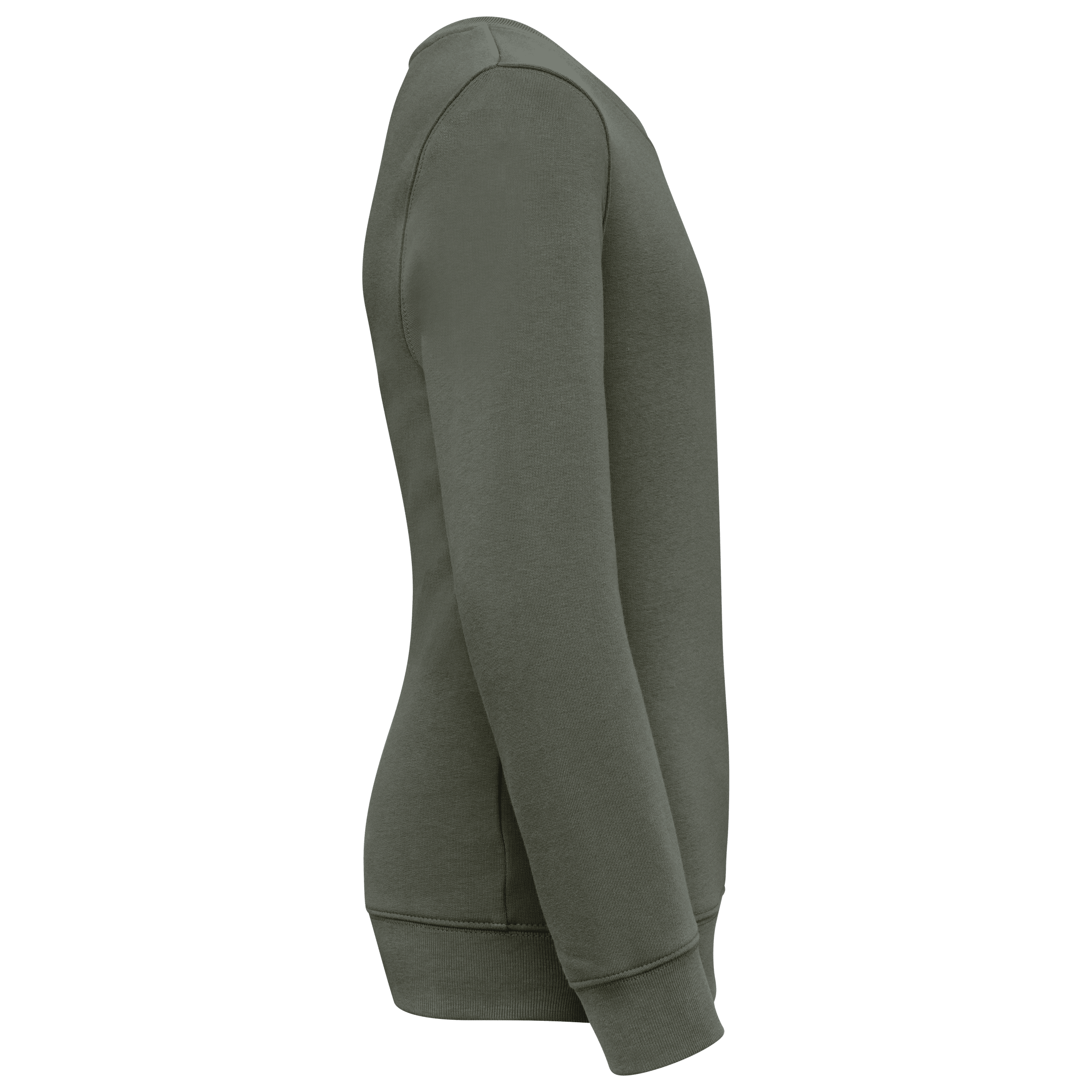 Native Spirit NS403 Bio-Sweatshirt Organic Khaki – Seitenansicht