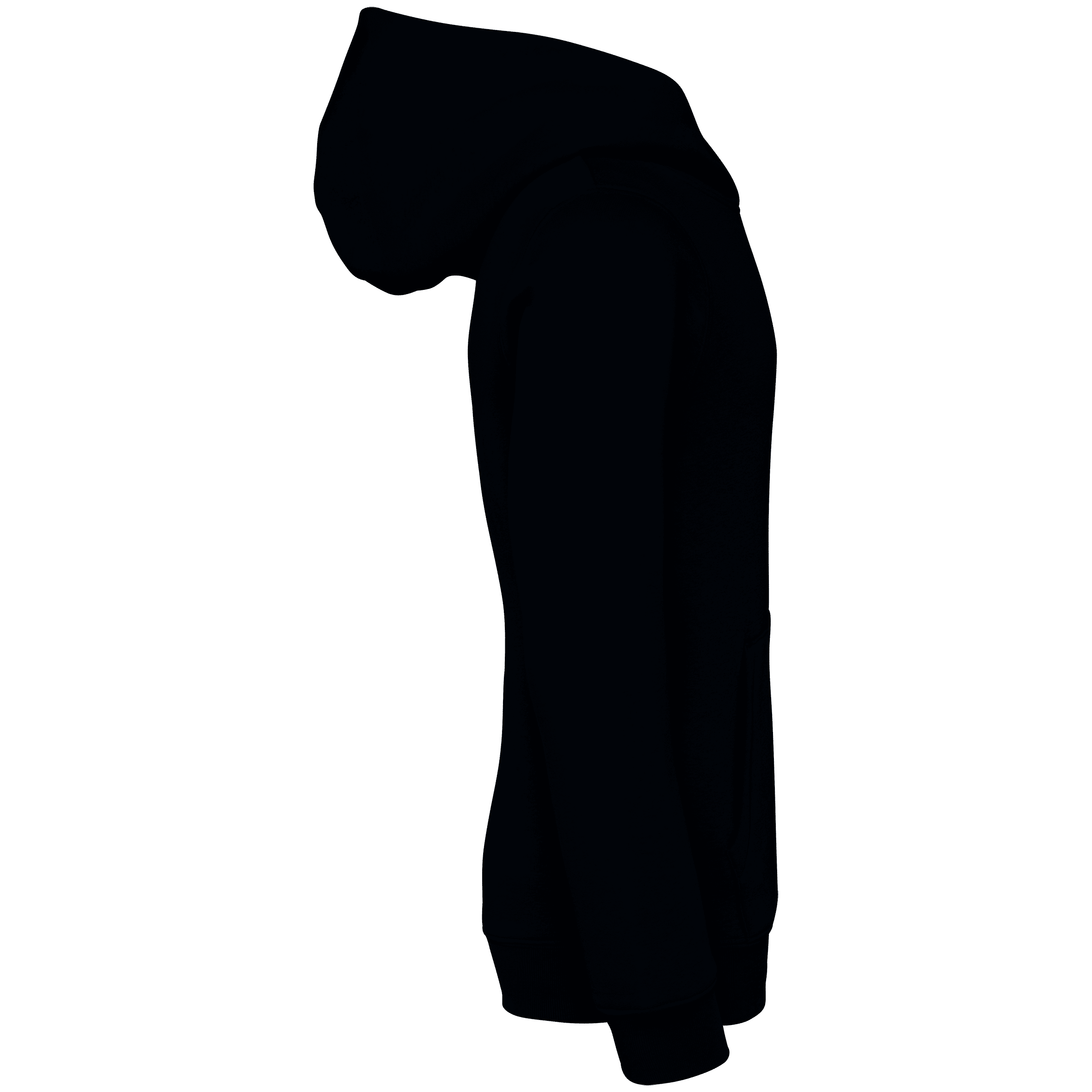 Native Spirit NS404 Bio-Hoodie Black – Seitenansicht