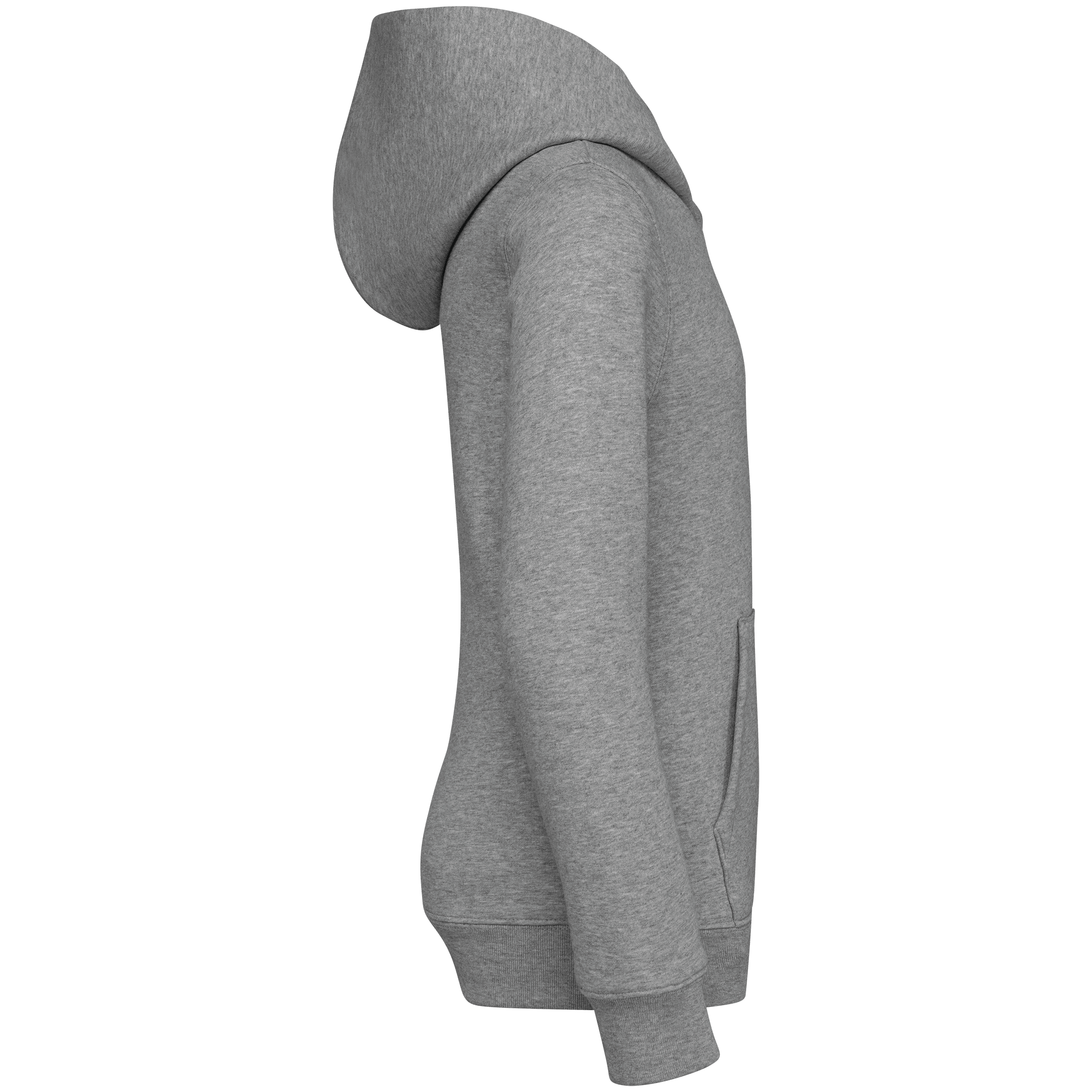 Native Spirit NS404 Bio-Hoodie Moon Grey Heather – Seitenansicht