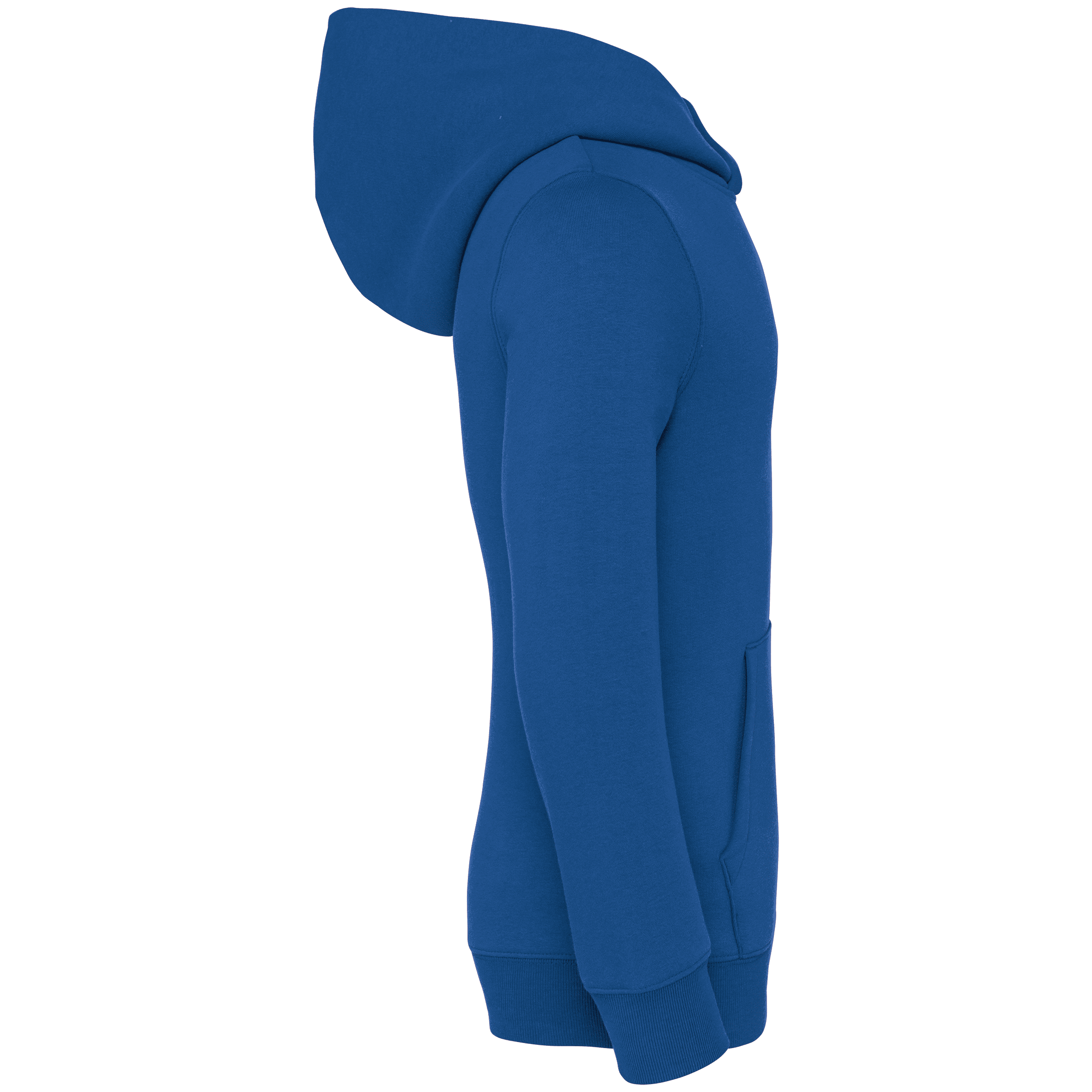Native Spirit NS404 Bio-Hoodie Sea Blue – Seitenansicht