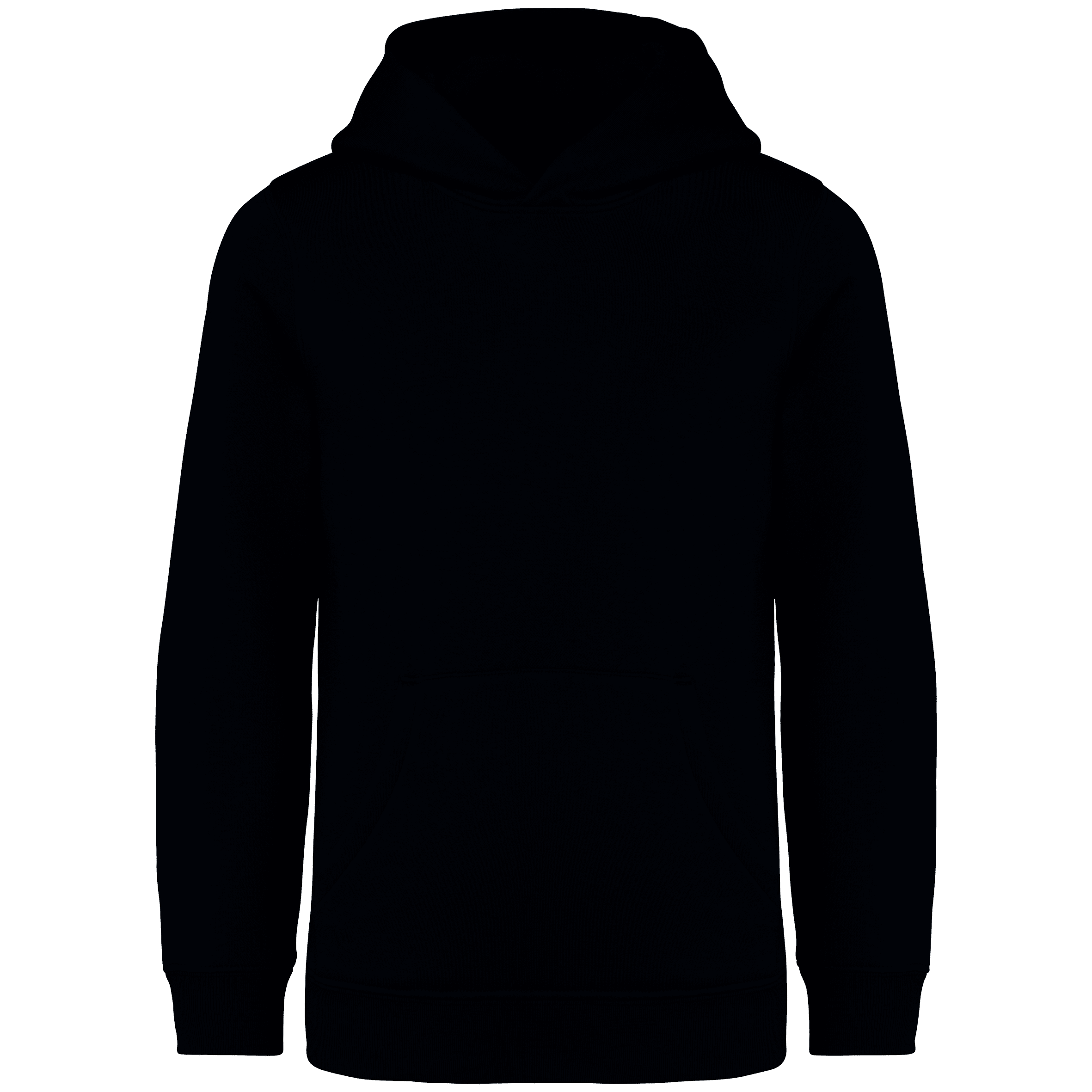 Native Spirit NS404 Bio-Hoodie Black – Vorderseite
