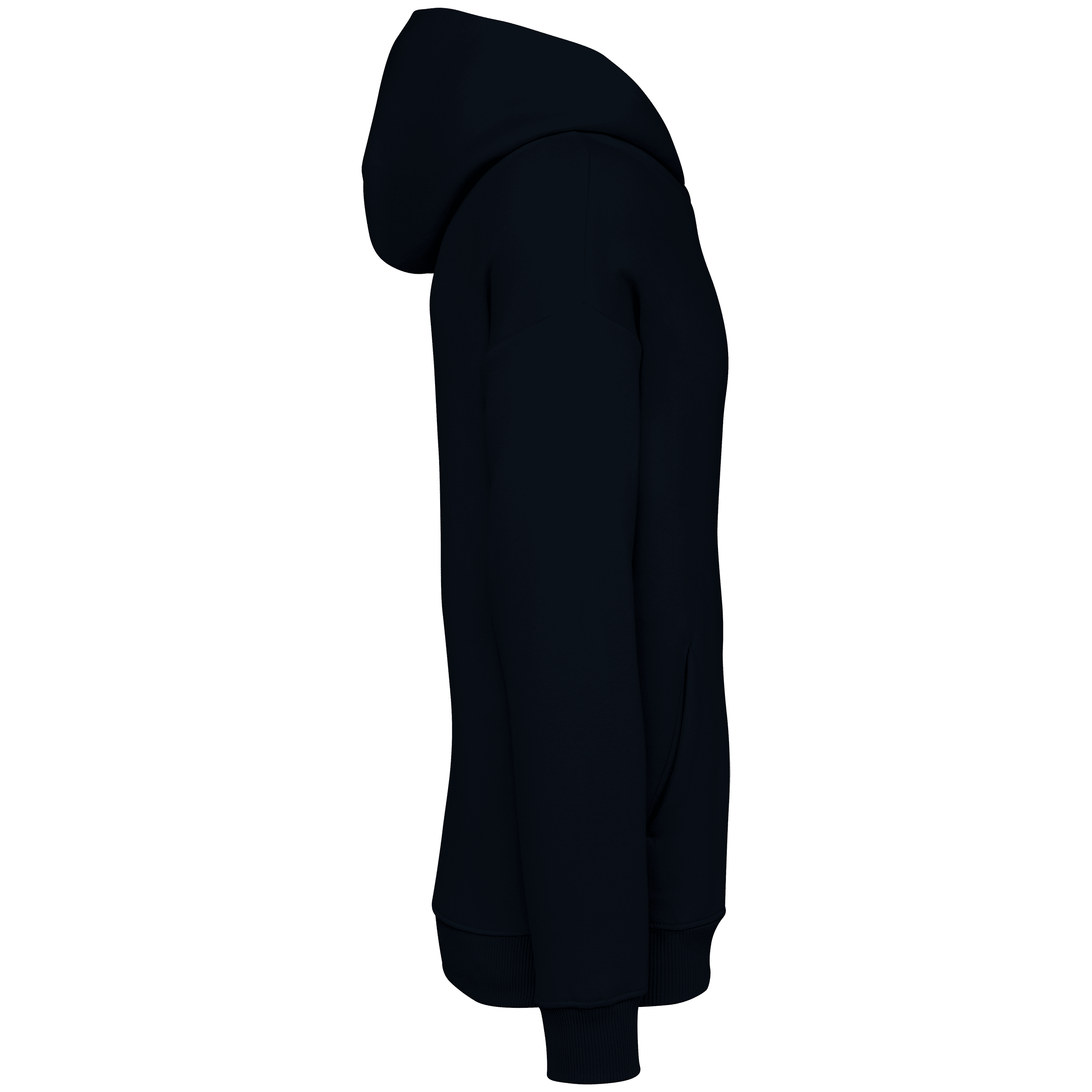 Native Spirit NS408 Bio-Hoodie Black – Seitenansicht
