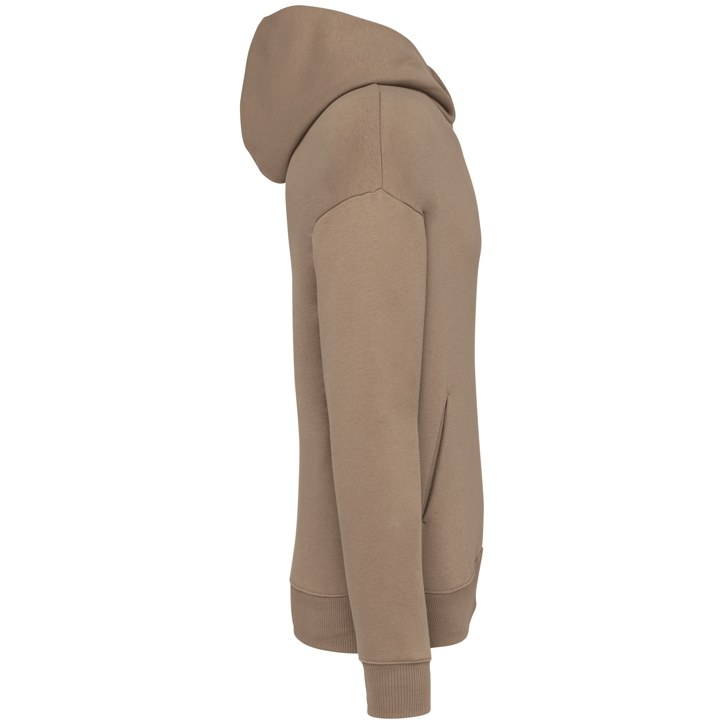 Native Spirit NS408 Bio-Hoodie Driftwood – Seitenansicht