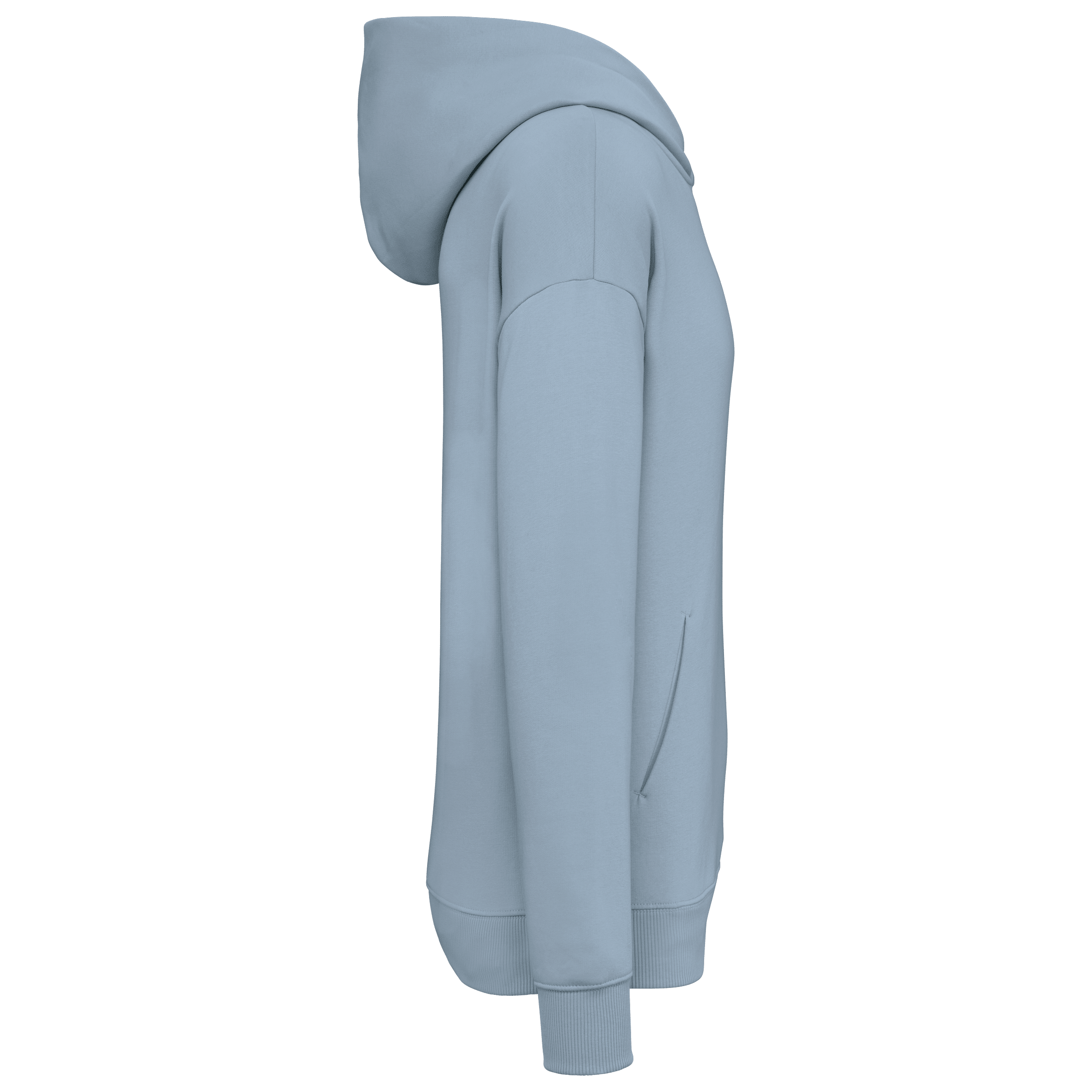 Native Spirit NS408 Bio-Hoodie Aquamarine – Seitenansicht
